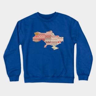 Ukrainian map Crewneck Sweatshirt